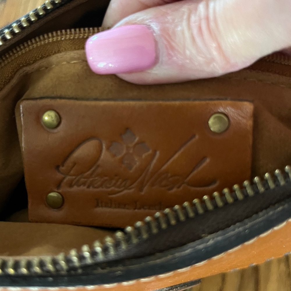 Patricia Nash Tan Brown Leather Interior Pouch - Picture 5 of 9